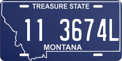 MT license plate 113674L