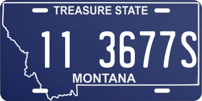 MT license plate 113677S