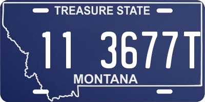 MT license plate 113677T