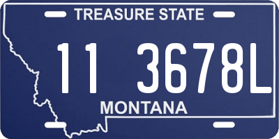 MT license plate 113678L