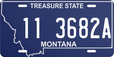 MT license plate 113682A