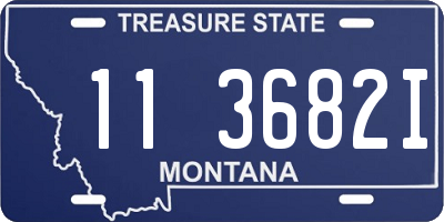 MT license plate 113682I