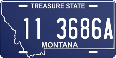 MT license plate 113686A