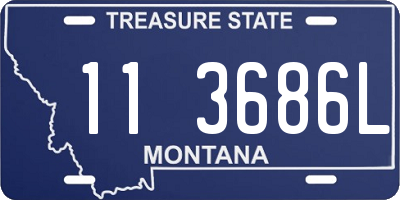 MT license plate 113686L