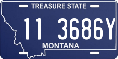 MT license plate 113686Y