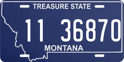 MT license plate 113687O