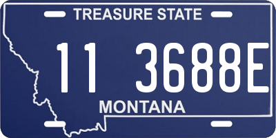 MT license plate 113688E