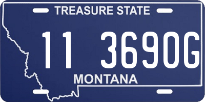 MT license plate 113690G