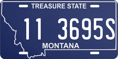 MT license plate 113695S
