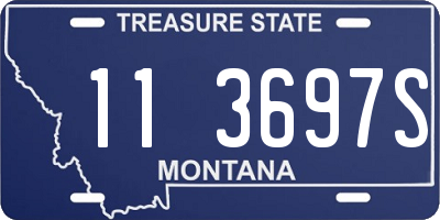 MT license plate 113697S