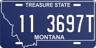 MT license plate 113697T