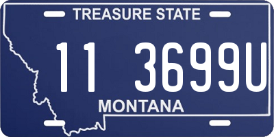 MT license plate 113699U