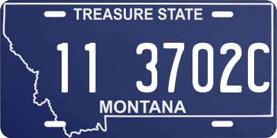 MT license plate 113702C