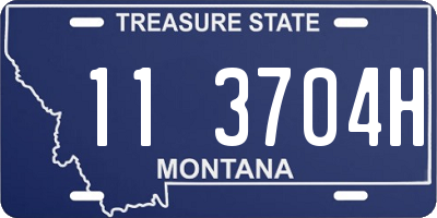 MT license plate 113704H