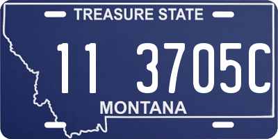 MT license plate 113705C