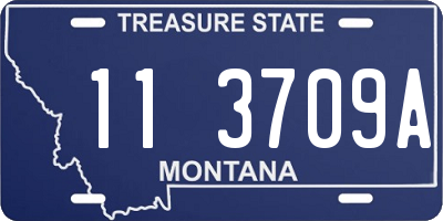 MT license plate 113709A