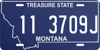 MT license plate 113709J