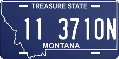 MT license plate 113710N