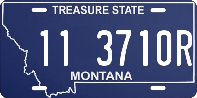 MT license plate 113710R