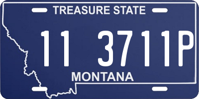 MT license plate 113711P