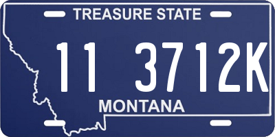 MT license plate 113712K