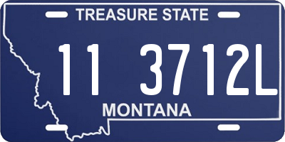 MT license plate 113712L