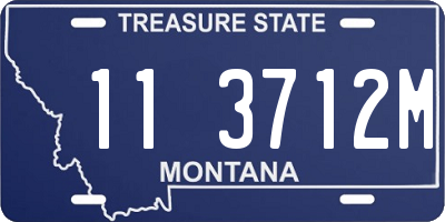 MT license plate 113712M