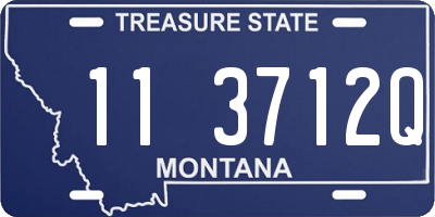 MT license plate 113712Q