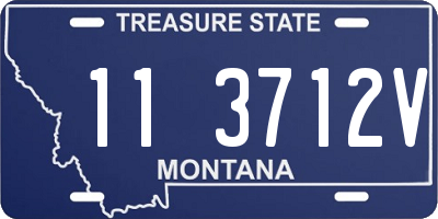 MT license plate 113712V