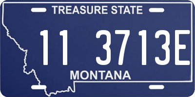 MT license plate 113713E