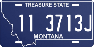 MT license plate 113713J