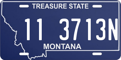 MT license plate 113713N