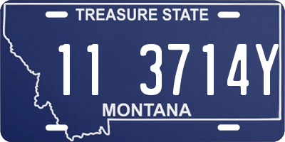 MT license plate 113714Y