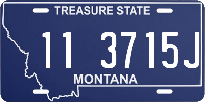 MT license plate 113715J