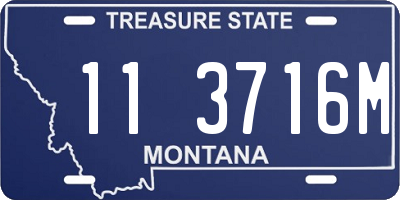 MT license plate 113716M