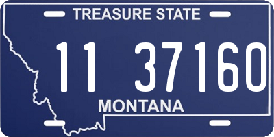 MT license plate 113716O