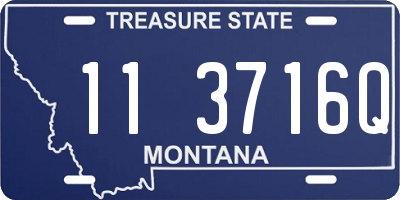 MT license plate 113716Q