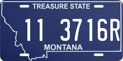 MT license plate 113716R