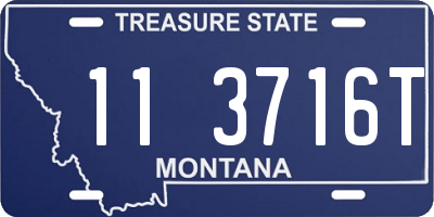 MT license plate 113716T