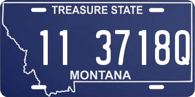 MT license plate 113718Q