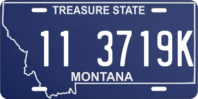 MT license plate 113719K