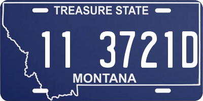 MT license plate 113721D