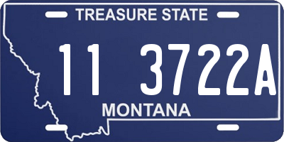 MT license plate 113722A