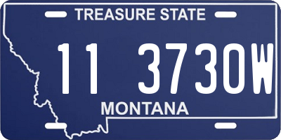 MT license plate 113730W