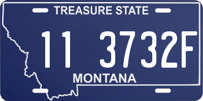 MT license plate 113732F