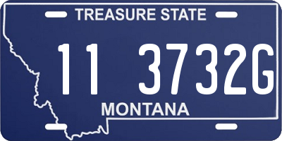 MT license plate 113732G