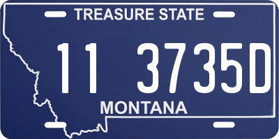 MT license plate 113735D