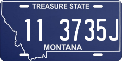 MT license plate 113735J