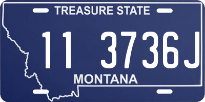 MT license plate 113736J