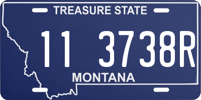 MT license plate 113738R